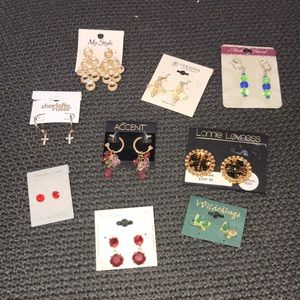 NWT 9 pairs of earrings